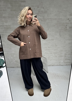 Malou seersucker skjorte Bruno Check Studio Feder 